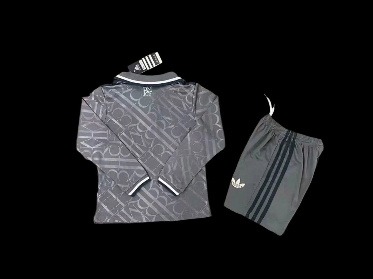 24/25 Real Madrid Third Long sleeved Kids Kits 1:1 Quality Soccer Jersey