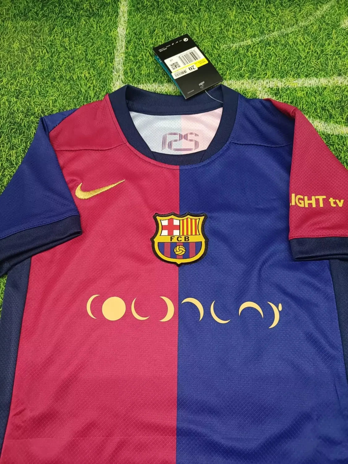 24/25 Barcelona Coldplay Band Kids Kits 1:1 Soccer Jersey