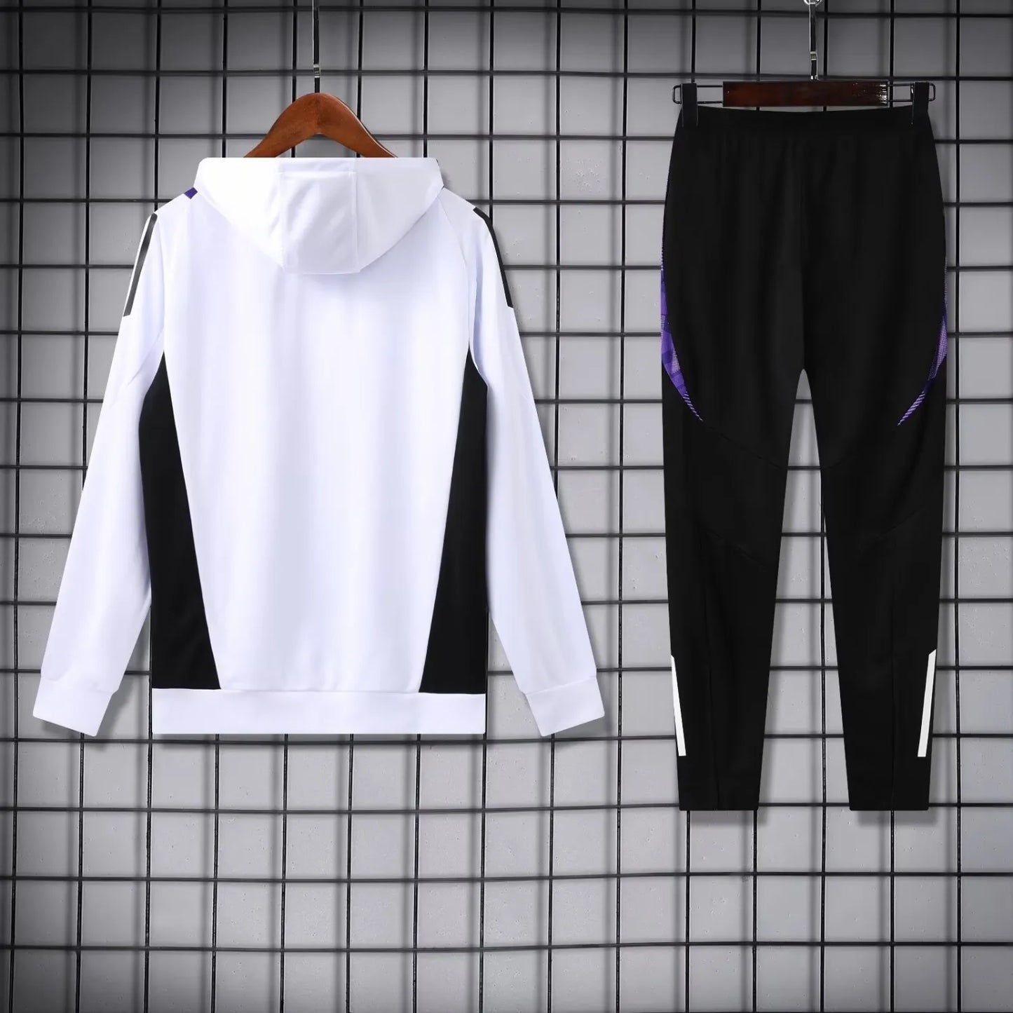 24/25 Real Madrid Hooded Long Sleeved 1:1 Training suit