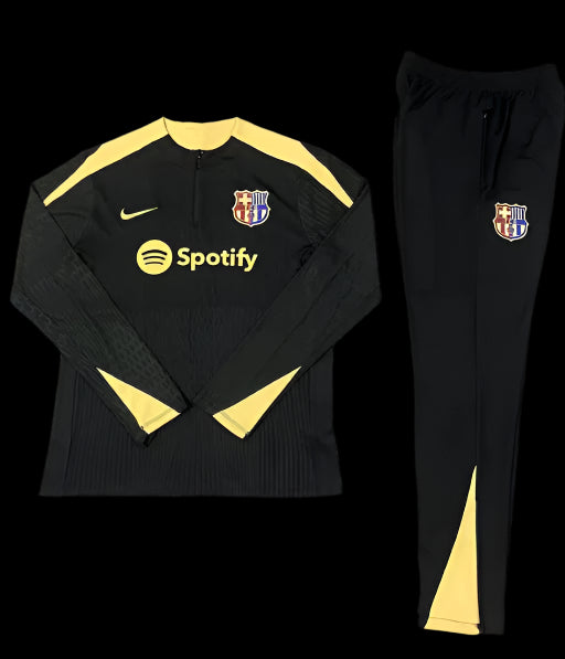 24/25 Barcelona Kids Black Gold Player 1:1 Quality Training Jersey