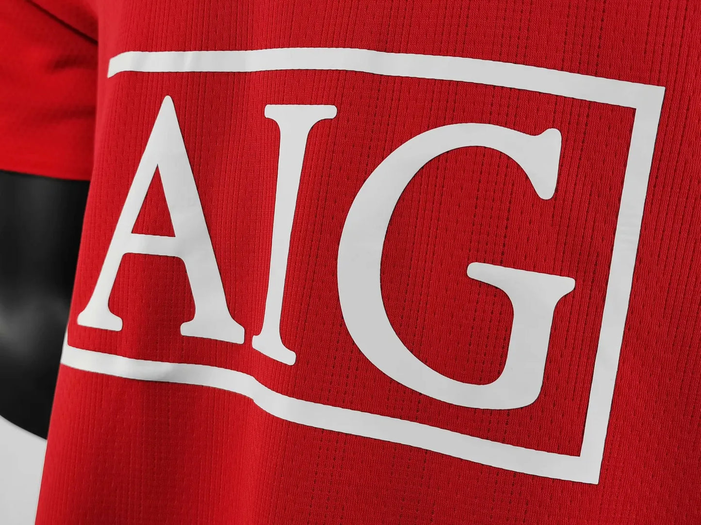 2007-2008 Manchester United Home With Embroidery Champion 1:1 Quality Retro Soccer Jersey