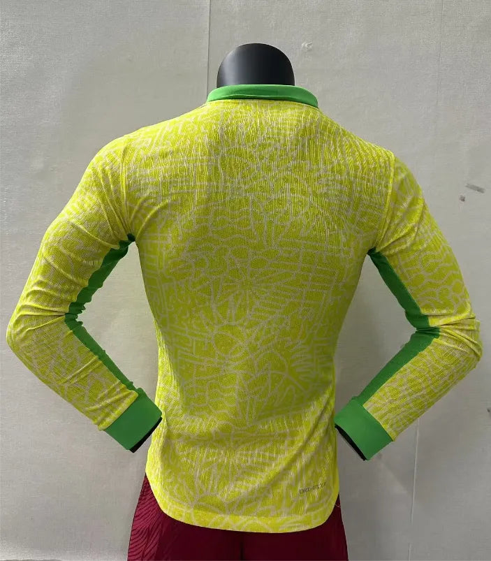 24/25 Brazil Home Player Long Sleeve 1:1 Quality Soccer Jersey