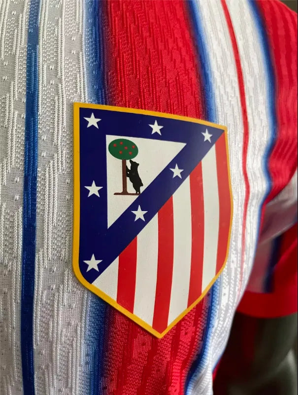 24/25 Atletico Madrid Home Long Sleeve Player 1:1 Quality Soccer Jersey