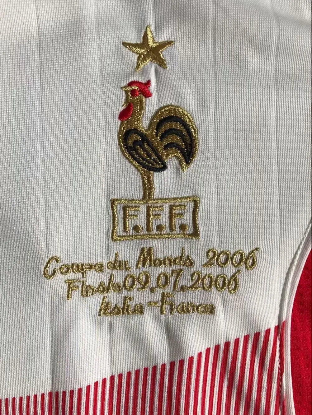2006 France Away White Fans 1:1 Quality Retro Soccer Jersey