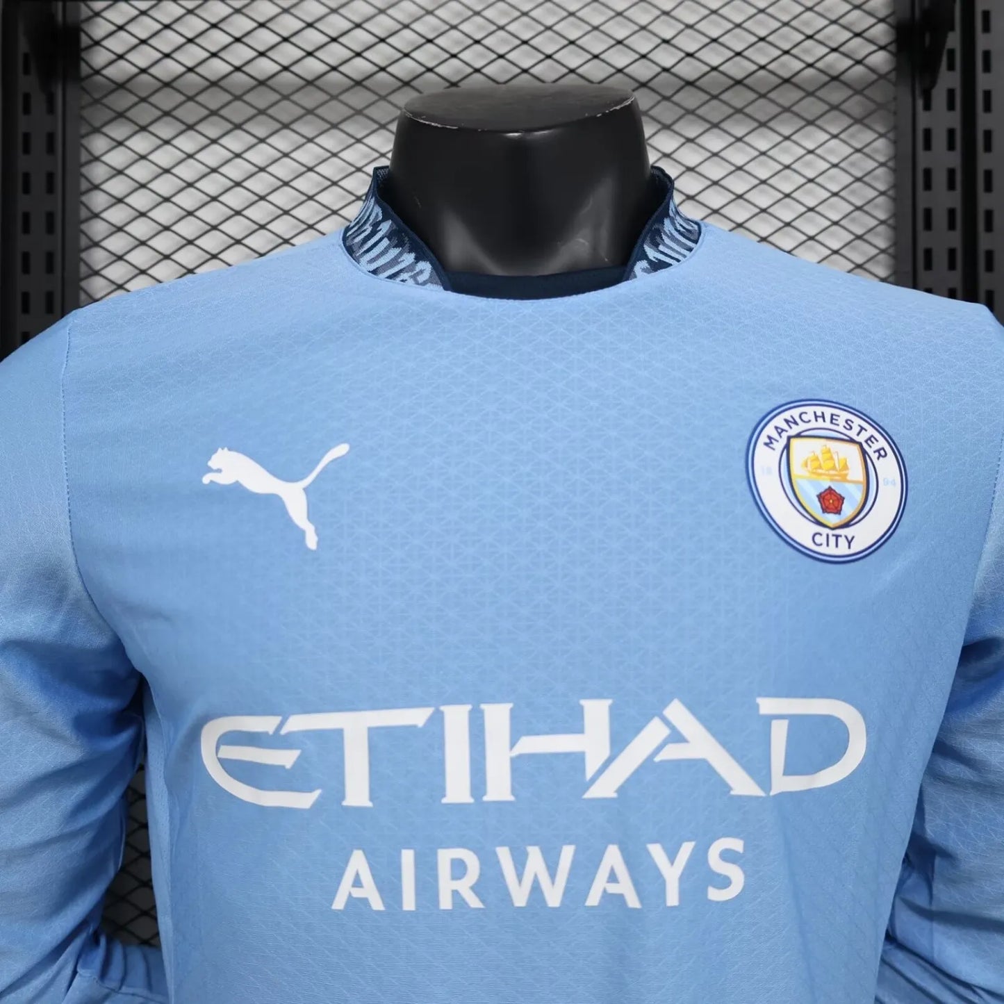 24/25 Manchester City Home Long Sleeve Player 1:1 Quality Soccer Jersey
