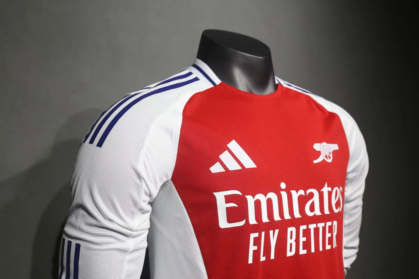 24/25 Arsenal Home Red Long Sleeve Player 1:1 Quality Soccer Jersey