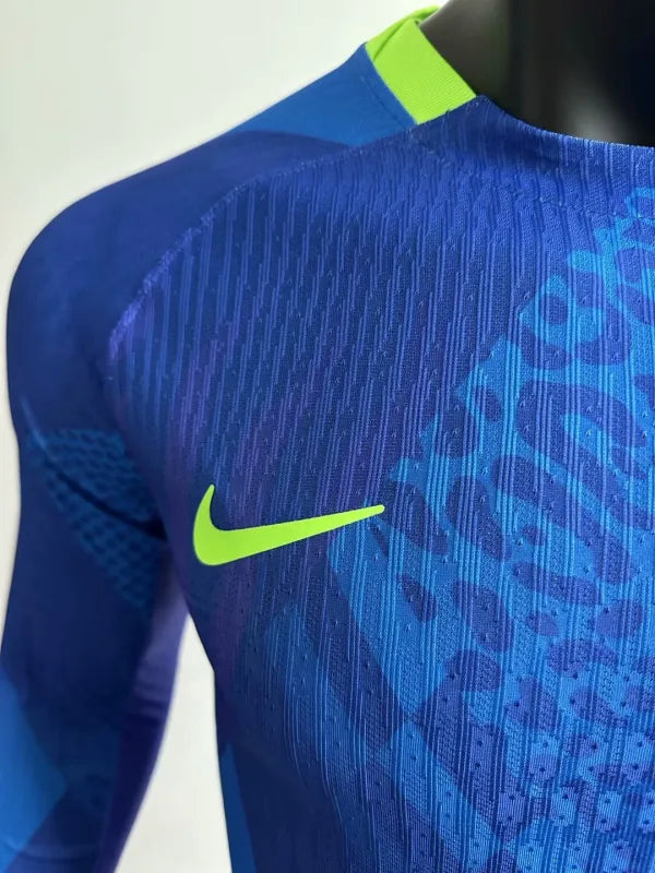 25/26 Brazil Away Player Long Sleeve 1:1 Quality Soccer Jersey