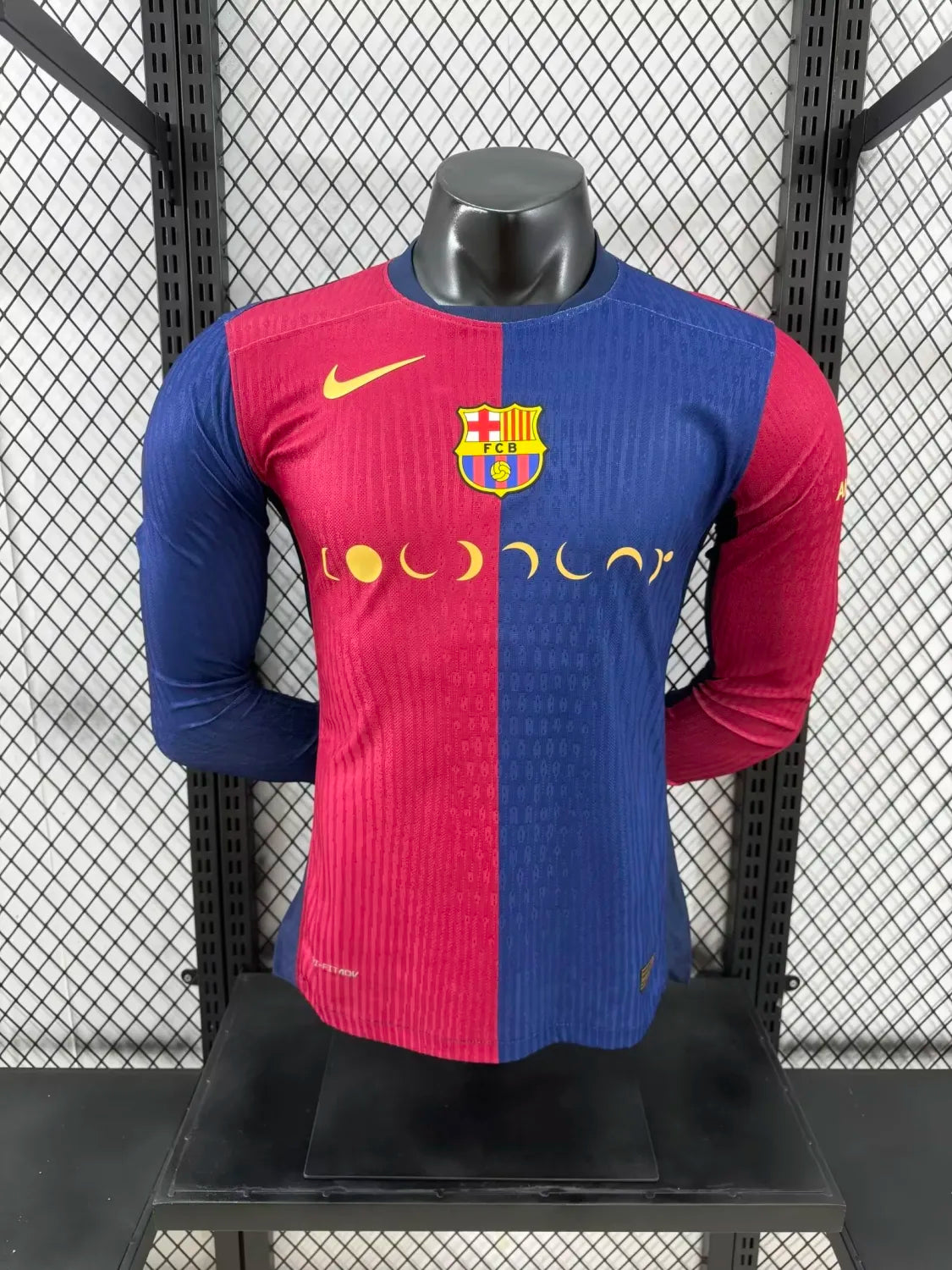 24/25 Barcelona Home Coldplay Band Long Sleeved Player 1:1 Quality Soccer Jersey