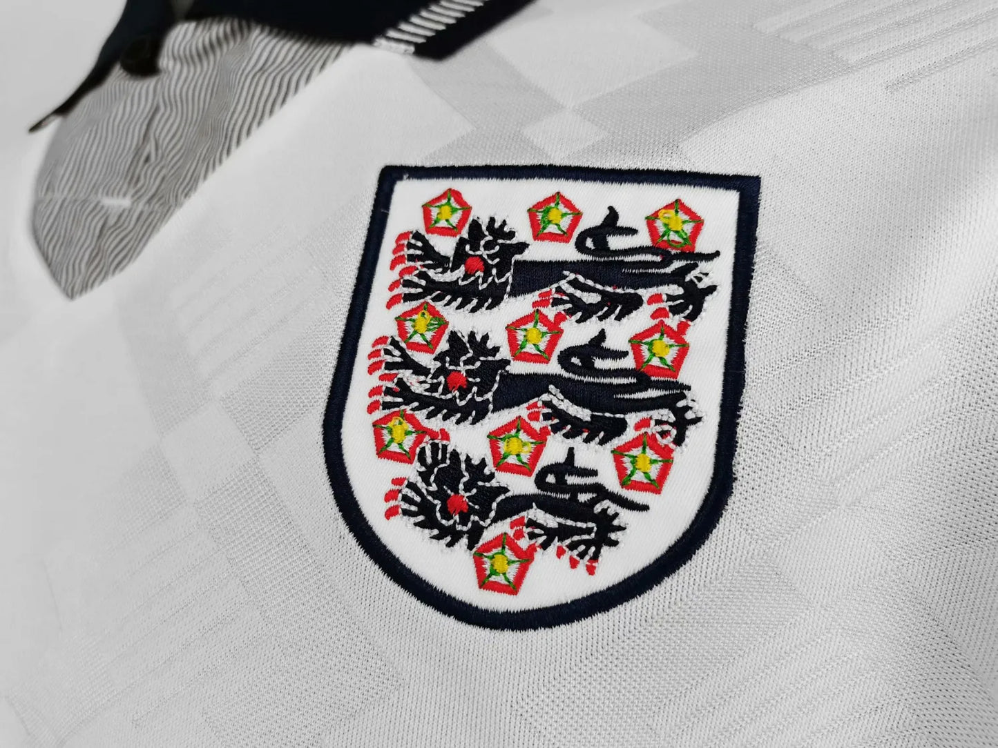 1990 England Home 1:1 Quality Retro Soccer Jersey
