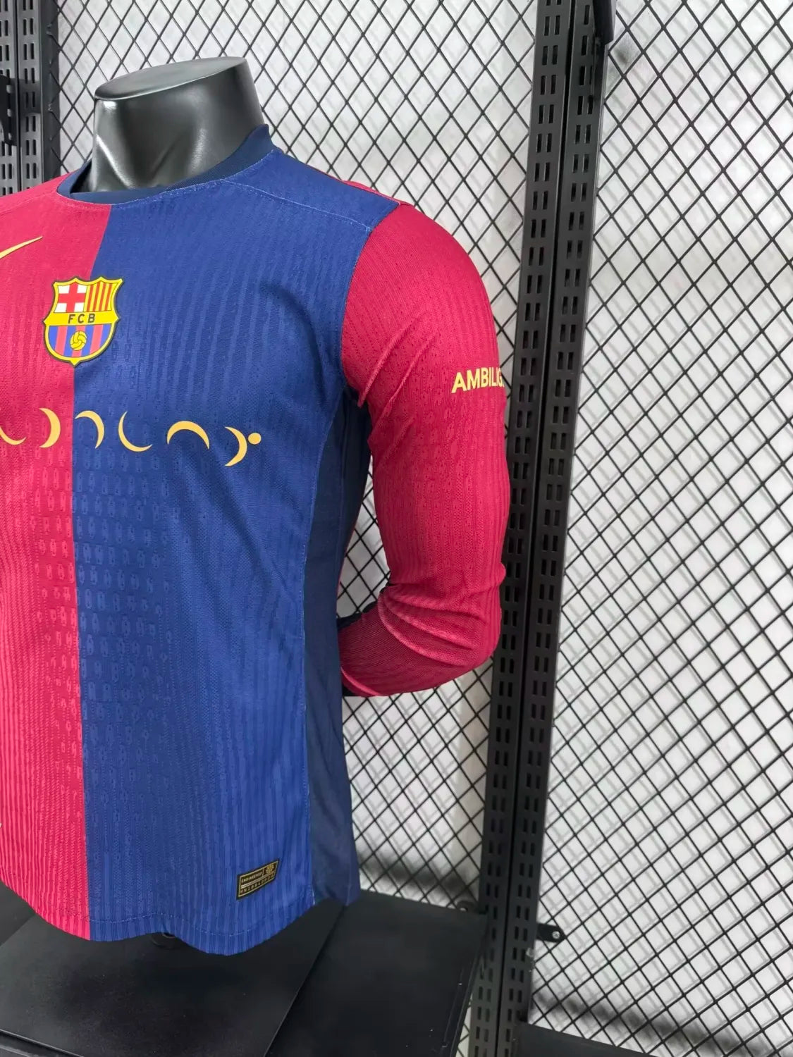24/25 Barcelona Home Coldplay Band Long Sleeved Player 1:1 Quality Soccer Jersey
