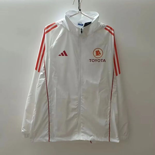 24/25 AS Roma White Windbreaker