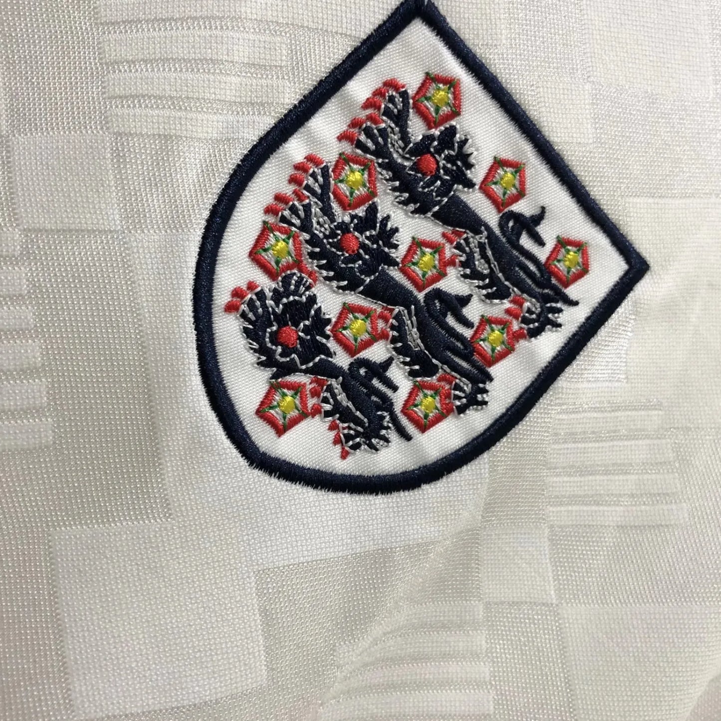 1990 England Home 1:1 Quality Retro Soccer Jersey