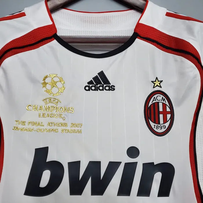 2006/2007 AC Milan Away White 1:1 Quality Retro Soccer Jersey
