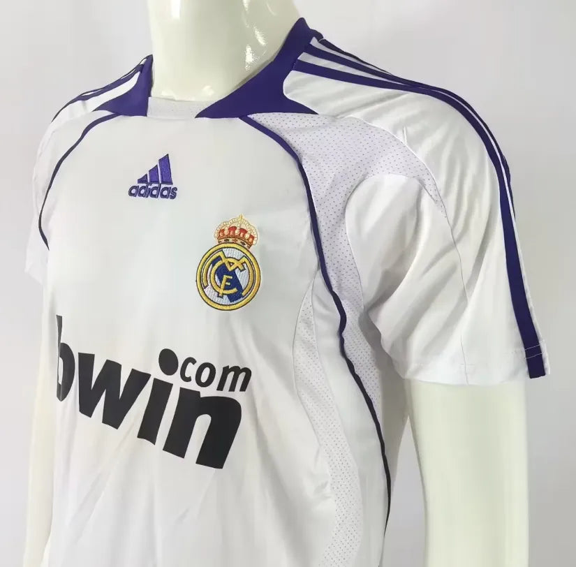 2007-2008 Retro Real Madrid Home 1:1 Quality Soccer Jersey
