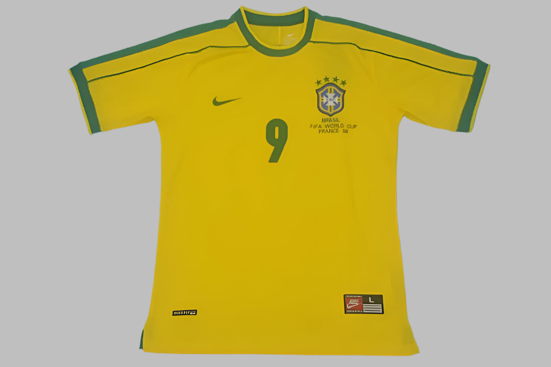 1998 Brazil Home Fans 1:1 Quality Retro Soccer Jersey