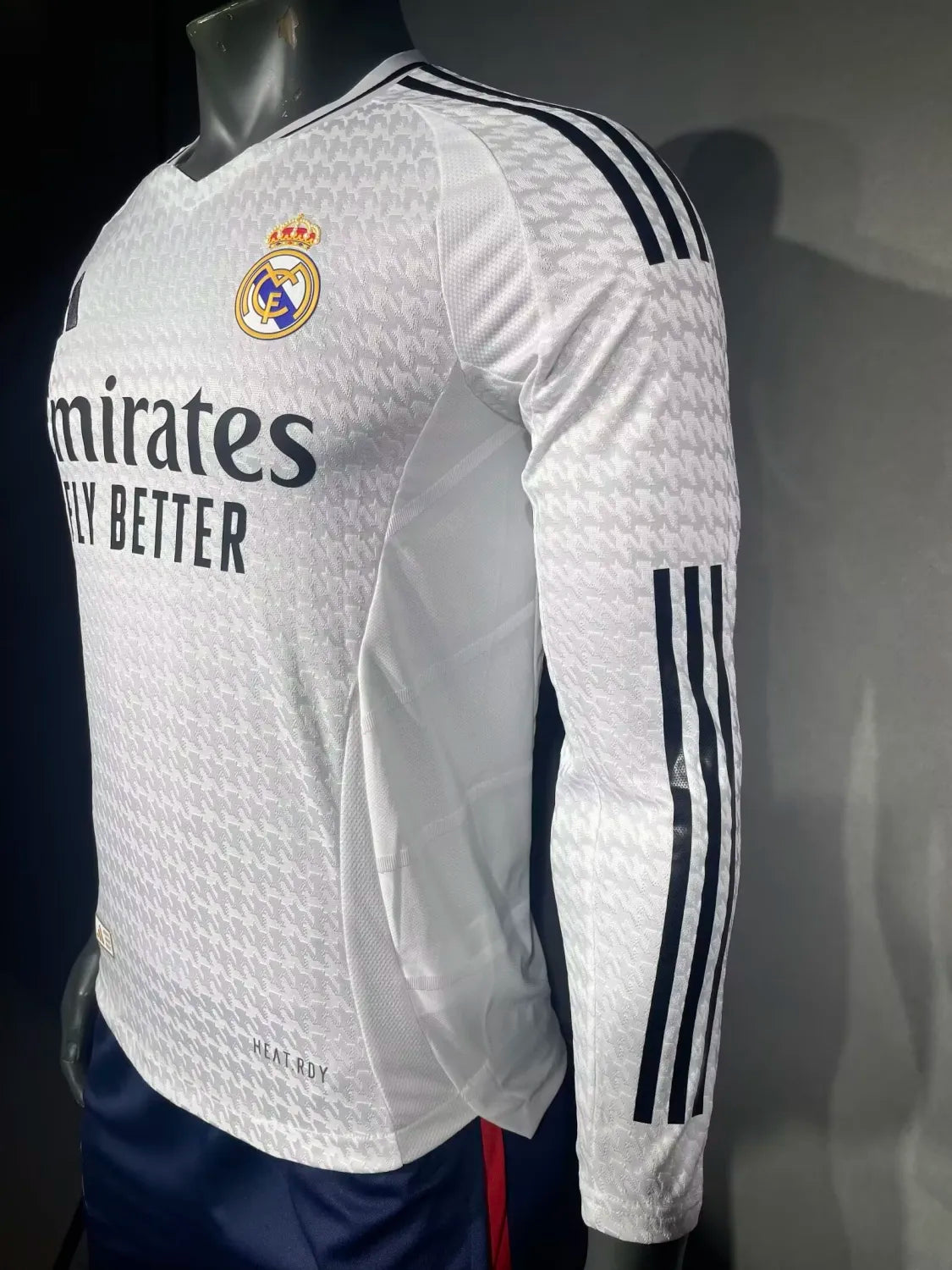 24/25 Real Madrid Home Player Long Sleeve 1:1 Quality Soccer Jersey