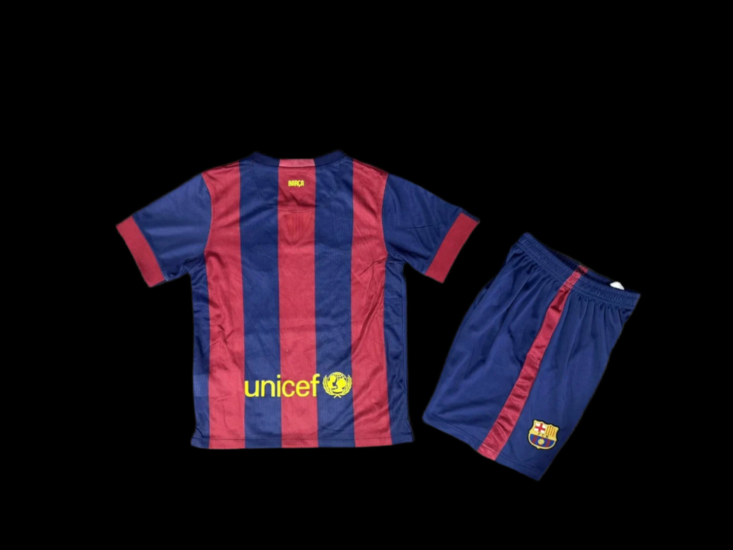 2014/2015 Barcelona Home 1:1 Kids Retro Soccer Jersey