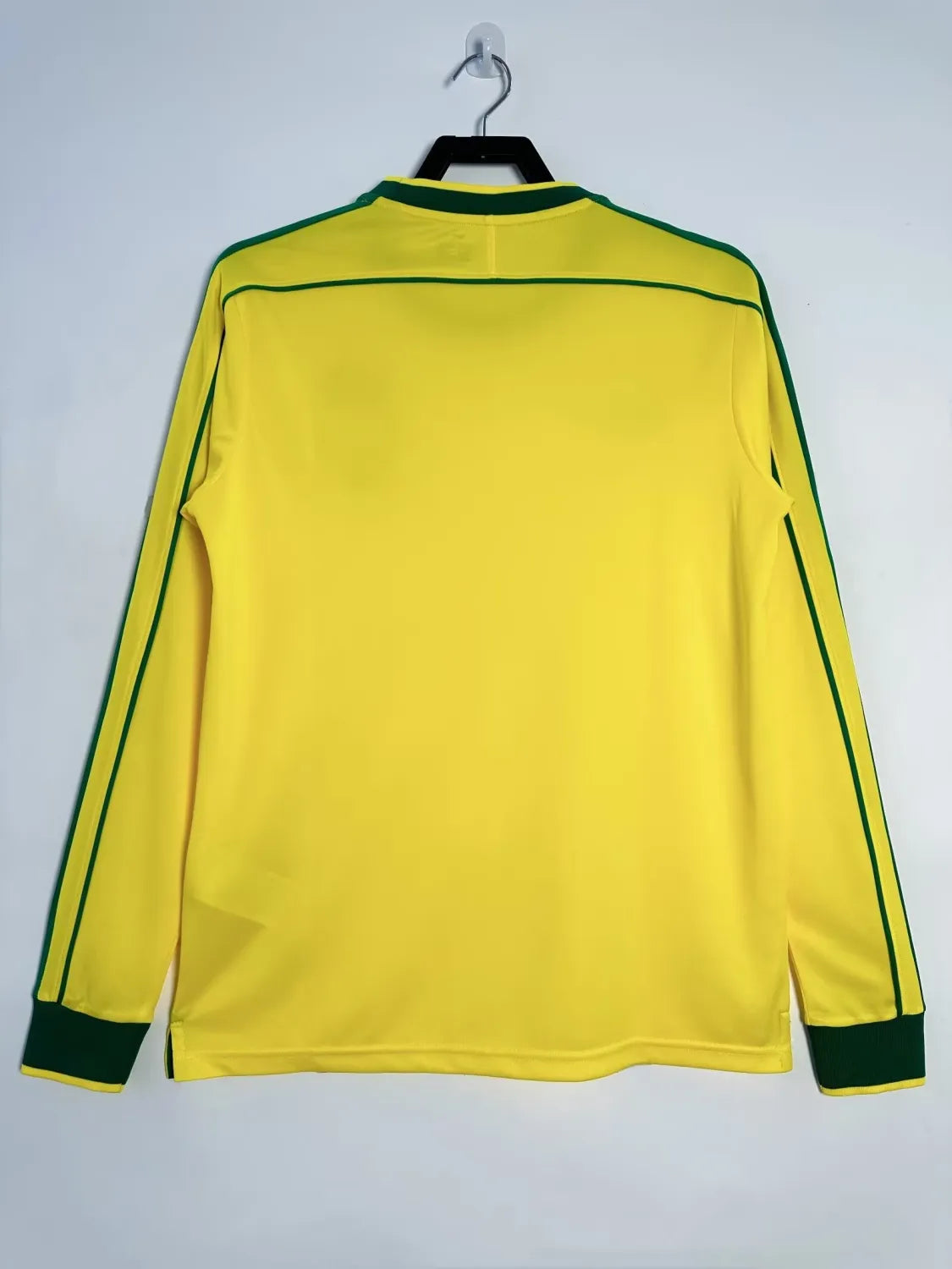 1998 Brazil Home Long Sleeve Fans Retro 1:1 Quality Soccer Jersey