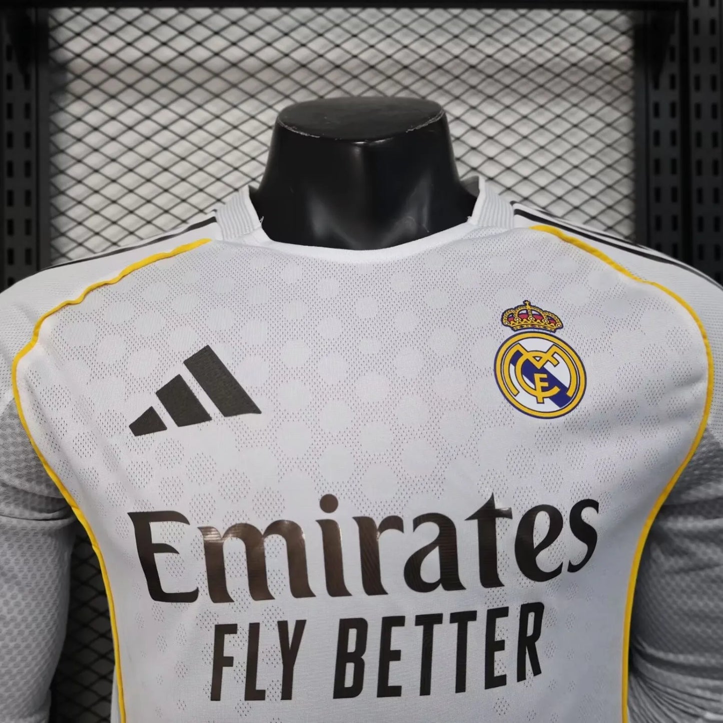 25/26 Real Madrid Home Long sleeve Player 1:1 Quality Soccer Jersey