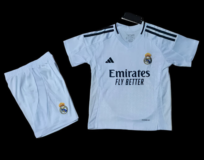 24/25 Real Madrid Home 1:1 Kids Soccer Jersey