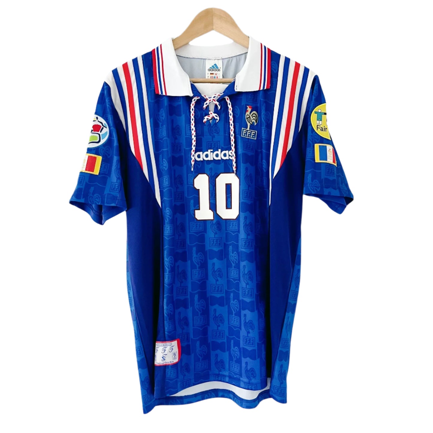 1996 France Home Blue Fans Retro 1:1 Quality Soccer Jersey
