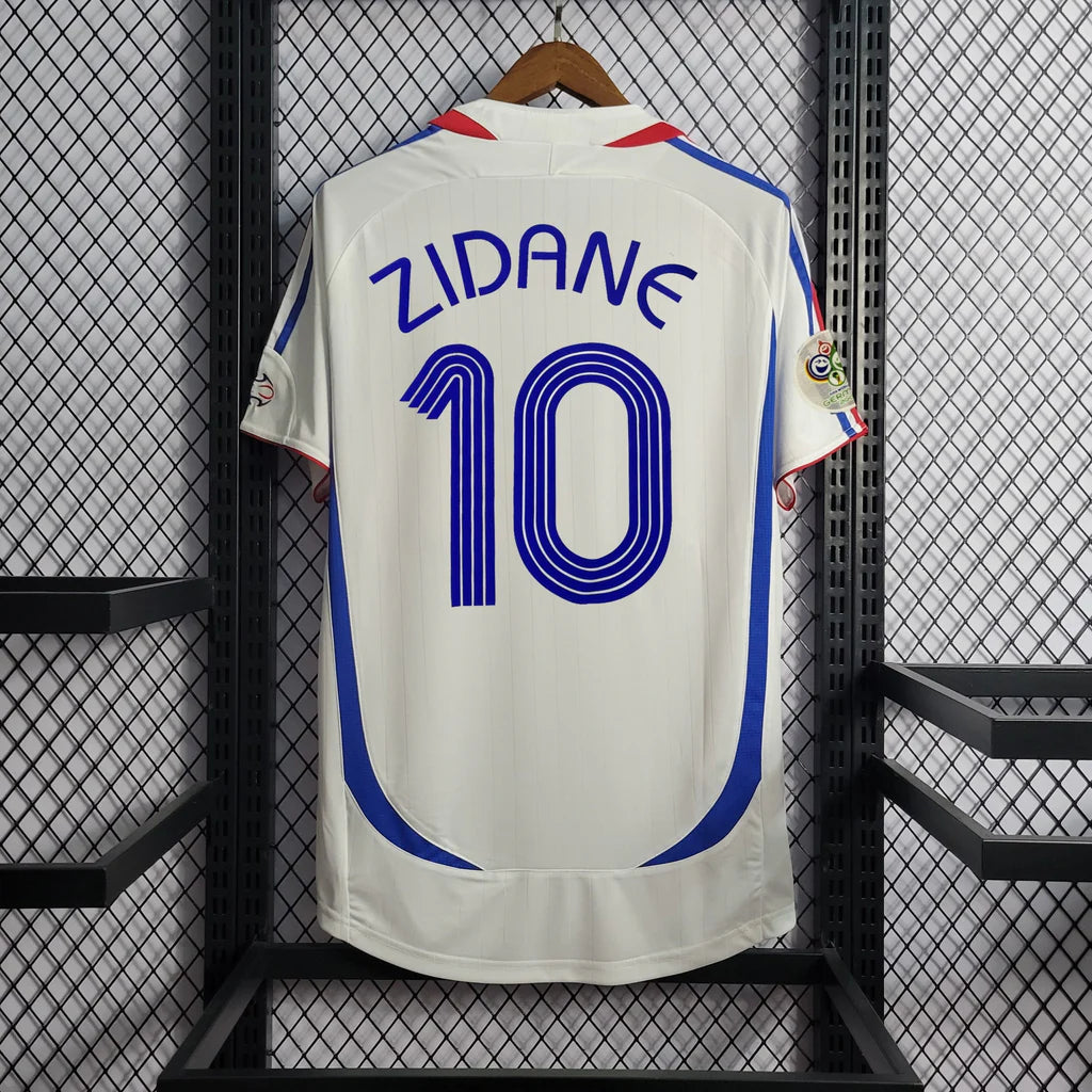2006 France Away White Fans 1:1 Quality Retro Soccer Jersey