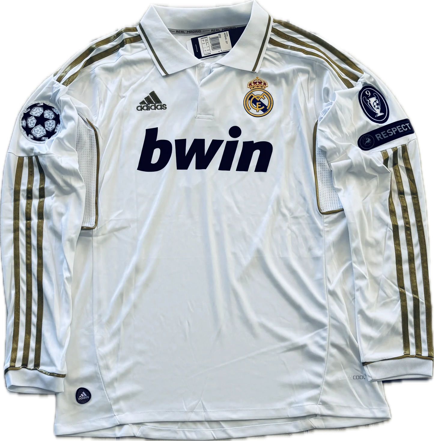 2011/2012 Retro Real Madrid Player Home Long Sleeve 1:1 Quality Soccer Jersey