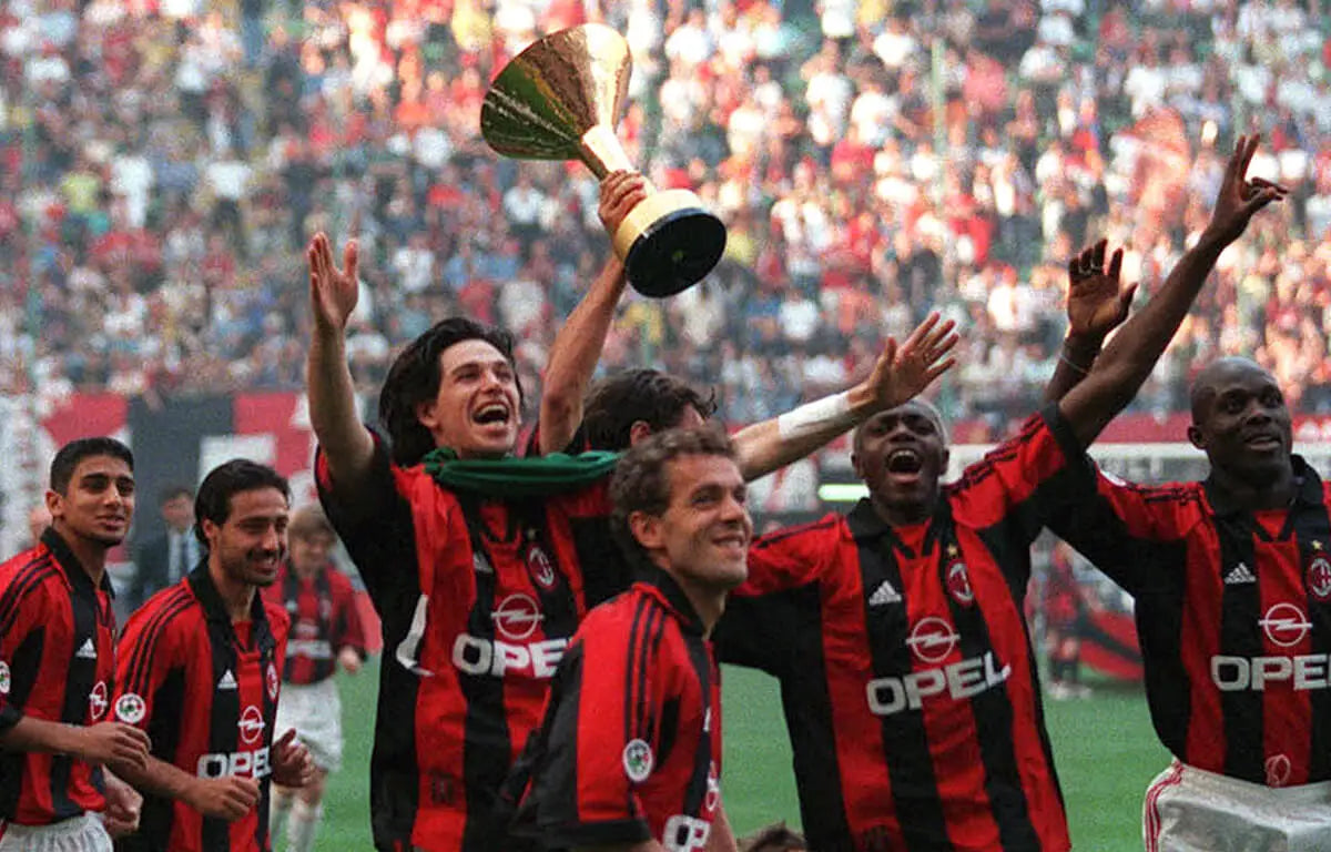 1998/1999 AC Milan Home Fans Retro 1:1 Quality Soccer Jersey