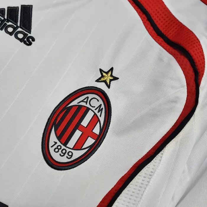 2006/2007 AC Milan Away White 1:1 Quality Retro Soccer Jersey