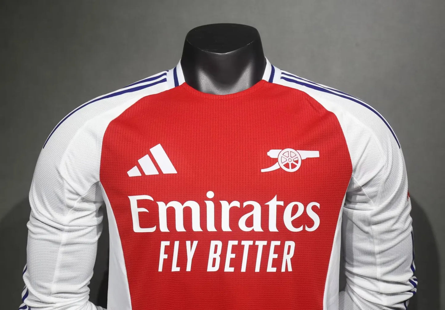 24/25 Arsenal Home Red Long Sleeve Player 1:1 Quality Soccer Jersey