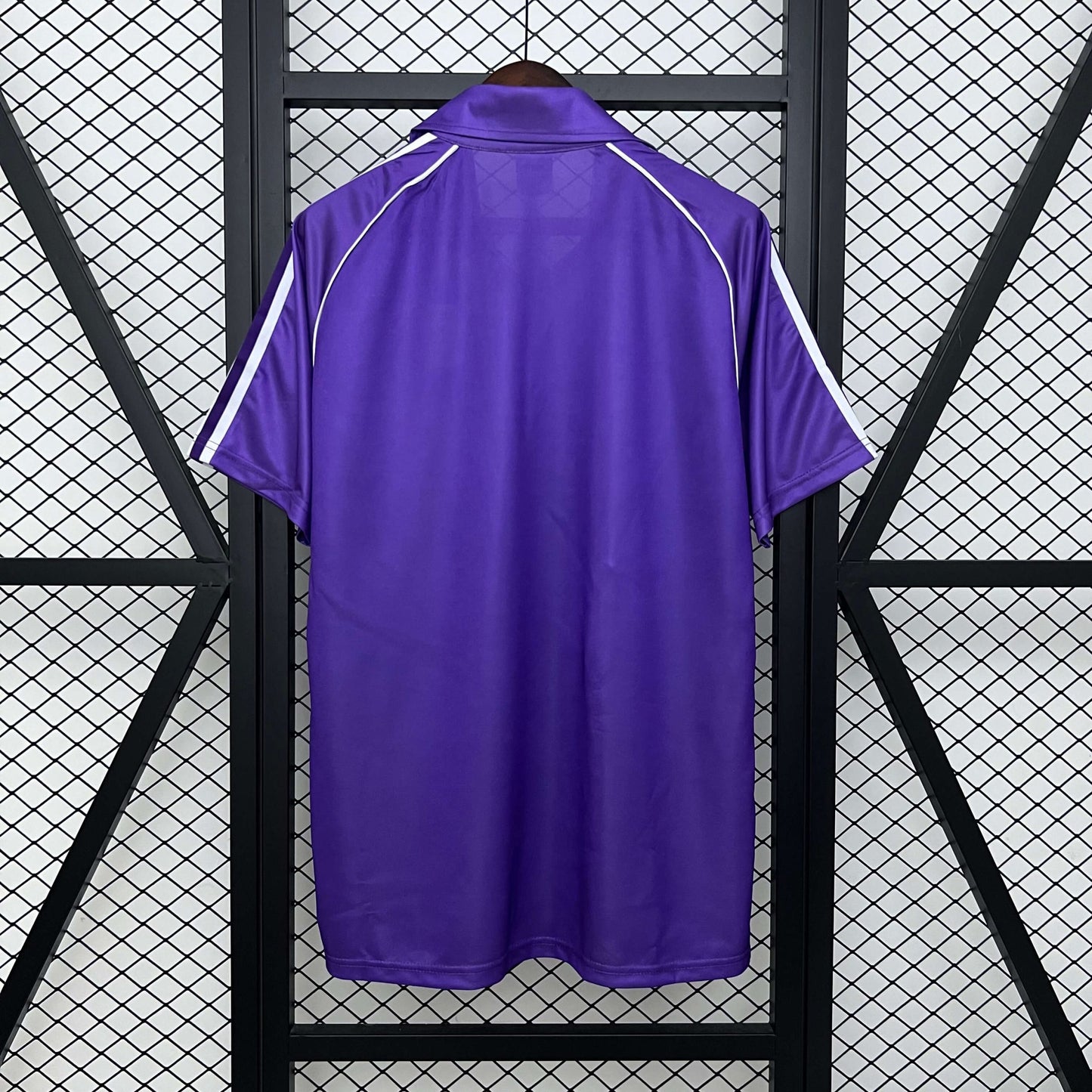 1984/1985 Real Madrid Away Fans Retro Purple 1:1 Quality Soccer Jersey