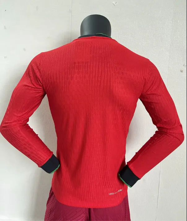 24/25 Portugal Home Long Sleeves Player 1:1 Quality Soccer Jersey