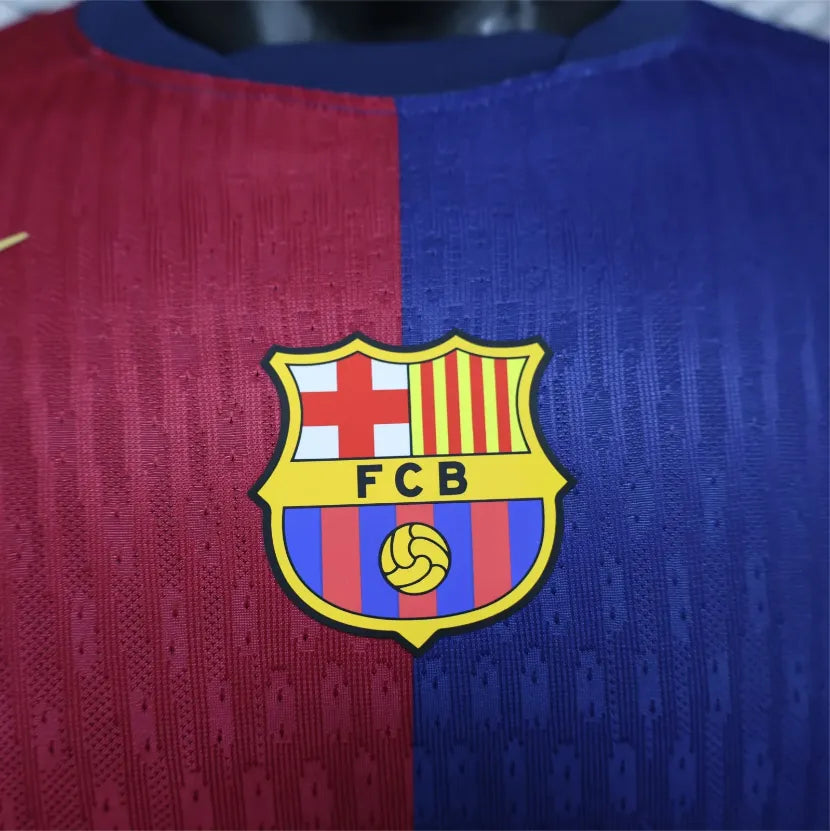 24/25 Barcelona Home Long Sleeved Player 1:1 Quality Soccer Jersey