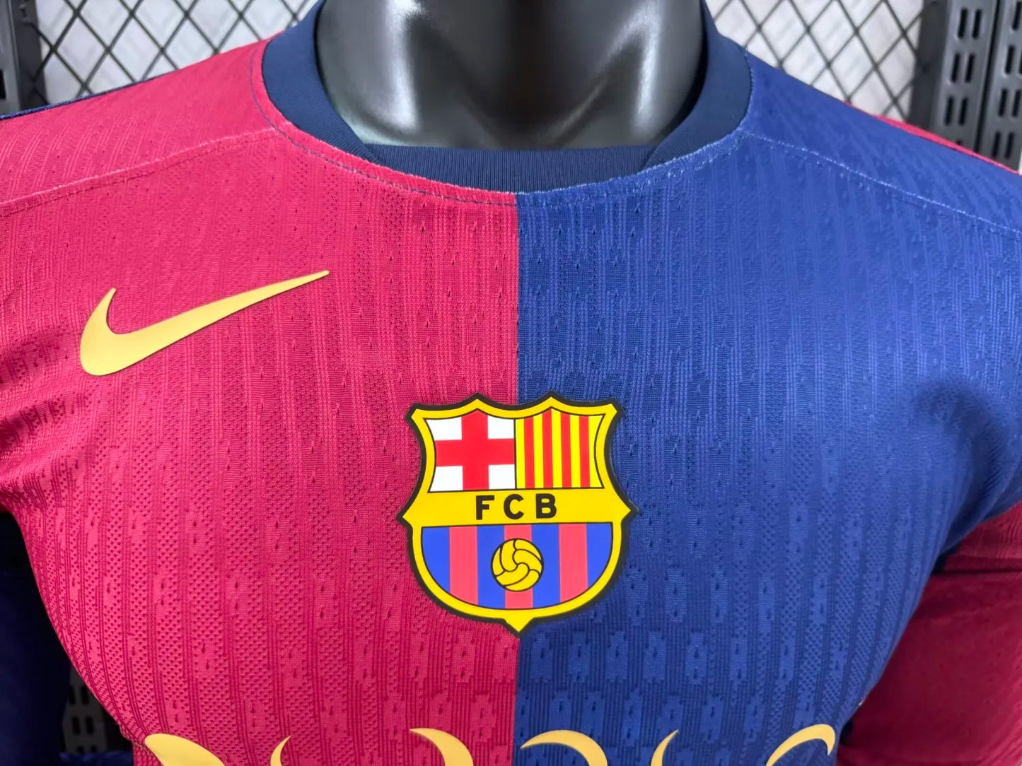24/25 Barcelona Home Coldplay Band Long Sleeved Player 1:1 Quality Soccer Jersey