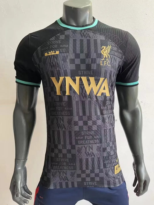 23/24 LeBron Jame x Liverpool Black Player 1:1 Quality Training Jersey