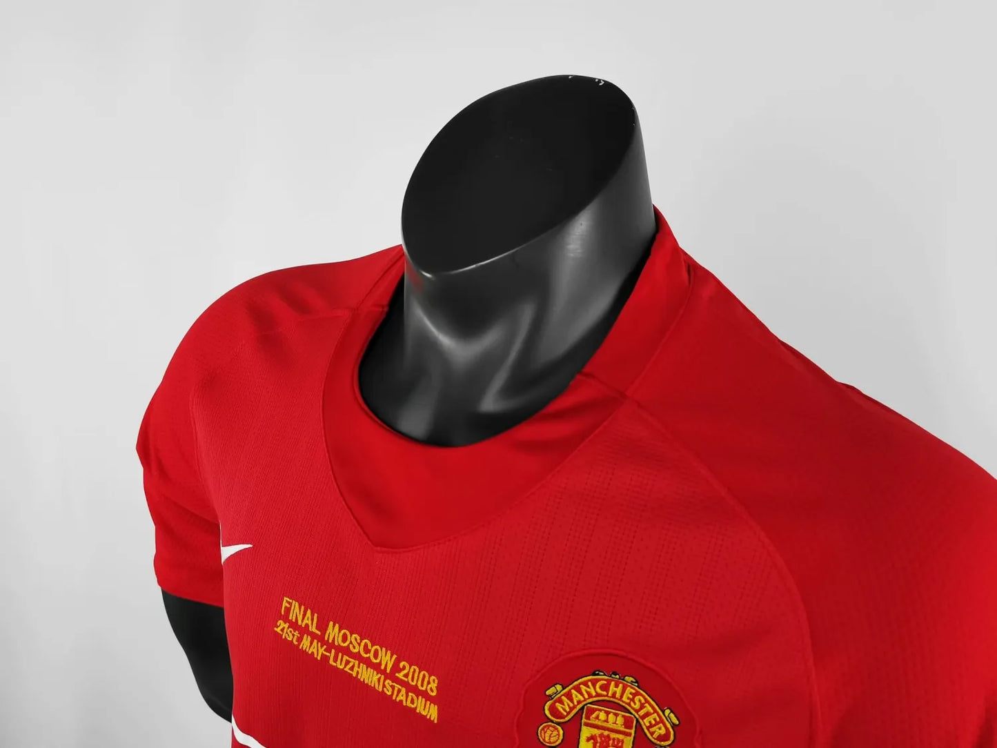2007-2008 Manchester United Home With Embroidery Champion 1:1 Quality Retro Soccer Jersey