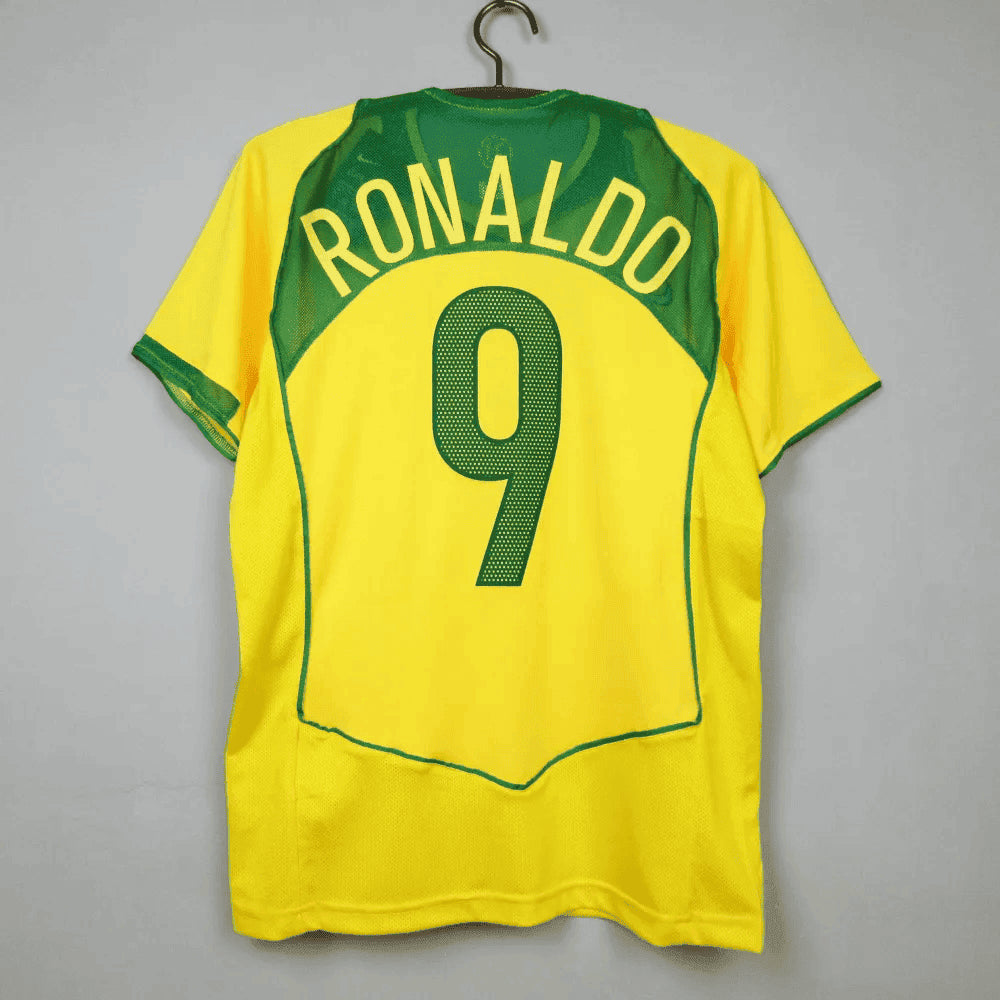 2004 Brazil Home 1:1 Quality Retro Soccer Jersey