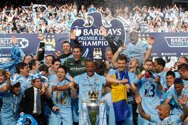 2011-2012 Manchester City Home 1:1 Quality Retro Soccer Jersey