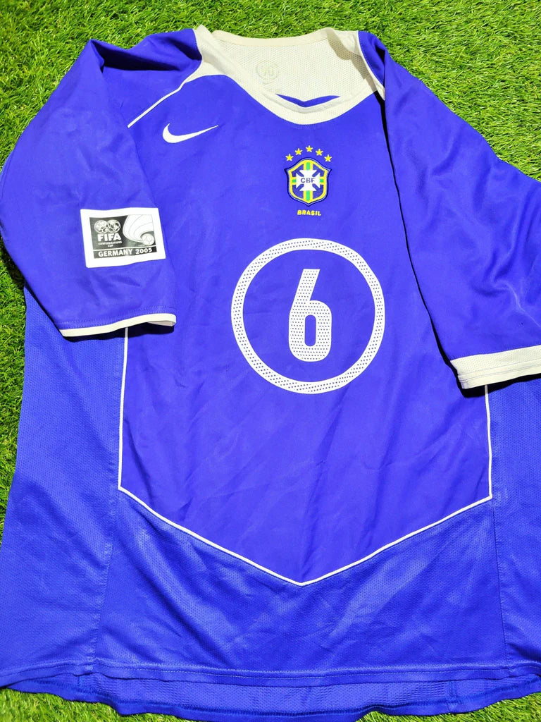 2004-2005 Brazil Away Retro Soccer Jersey