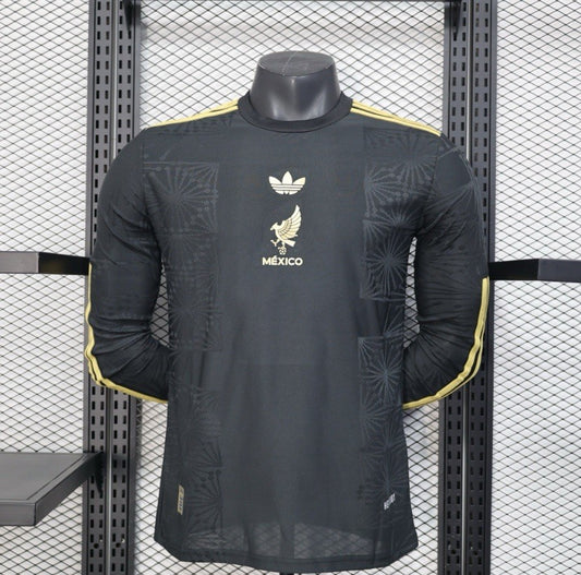 25/26 'Mexico De Oro' Long Sleeve Player 1:1 Quality Soccer Jersey