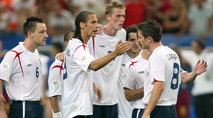 2006 England Home 1:1 Retro Soccer Jersey